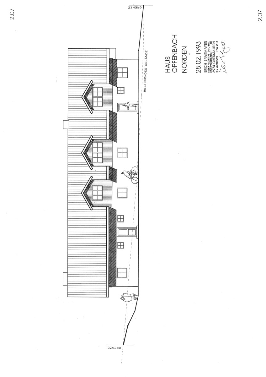 Hausansicht NORD Mehrfamilienhaus Opfenbach
