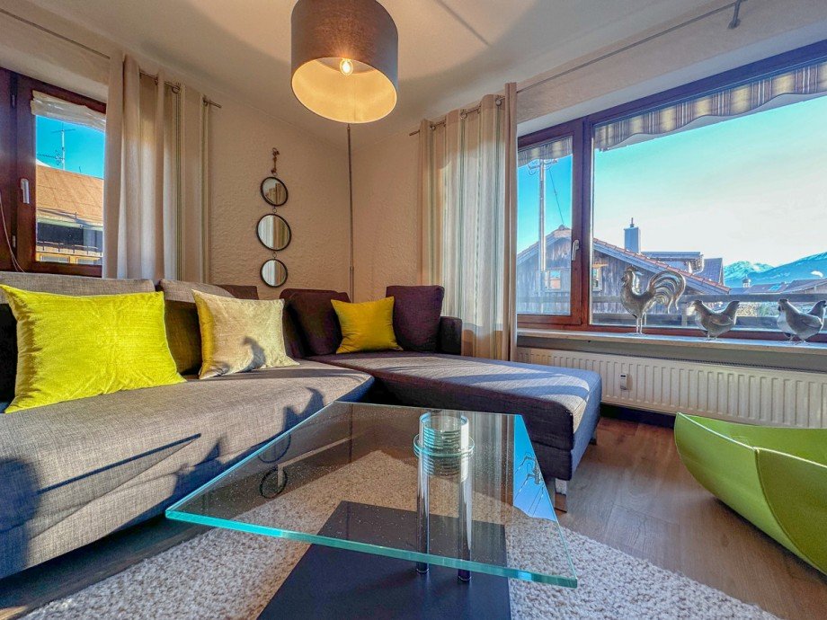Wohnzimmer Etagenwohnung Fischen im Allg�u / Langenwang