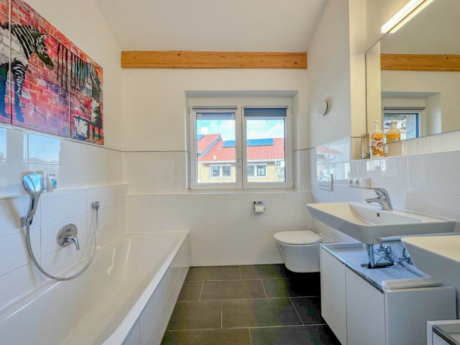 Badezimmer Doppelhaush�lfte Oberstaufen