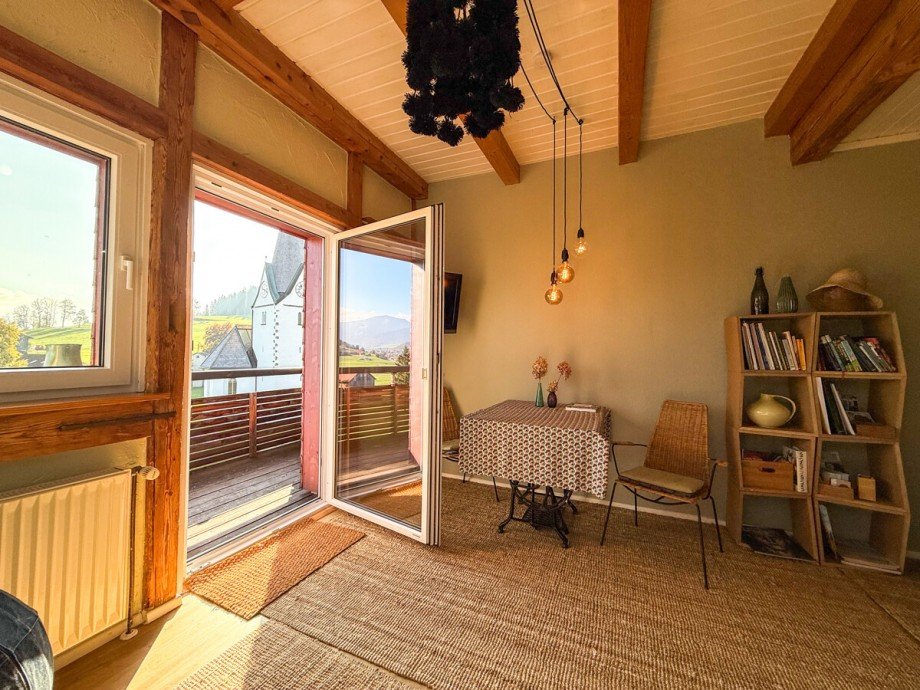 Wohn - Essbereich Dachgeschosswohnung Oberstaufen
