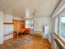 Wohnzimmer Kleines Einfamilienhaus 
 mit PANORAMA - BERGBLICK in 
 Oberreute im Allg�u