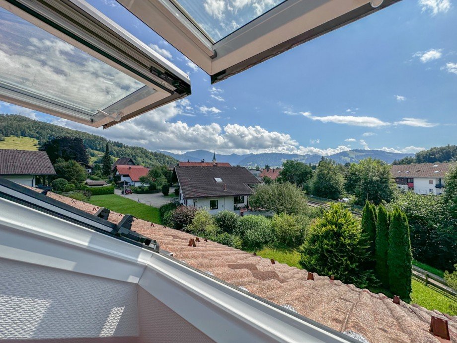 Blick Richtung Oberstaufen Dachgeschosswohnung Oberstaufen