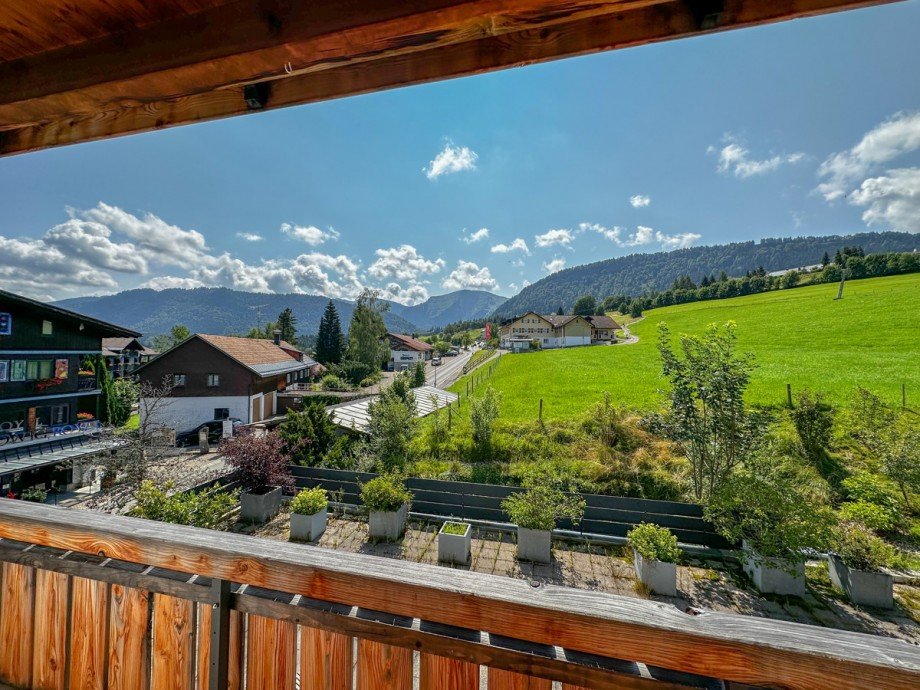 Balkon ( S�dseite ) Etagenwohnung Oberstaufen / Steibis