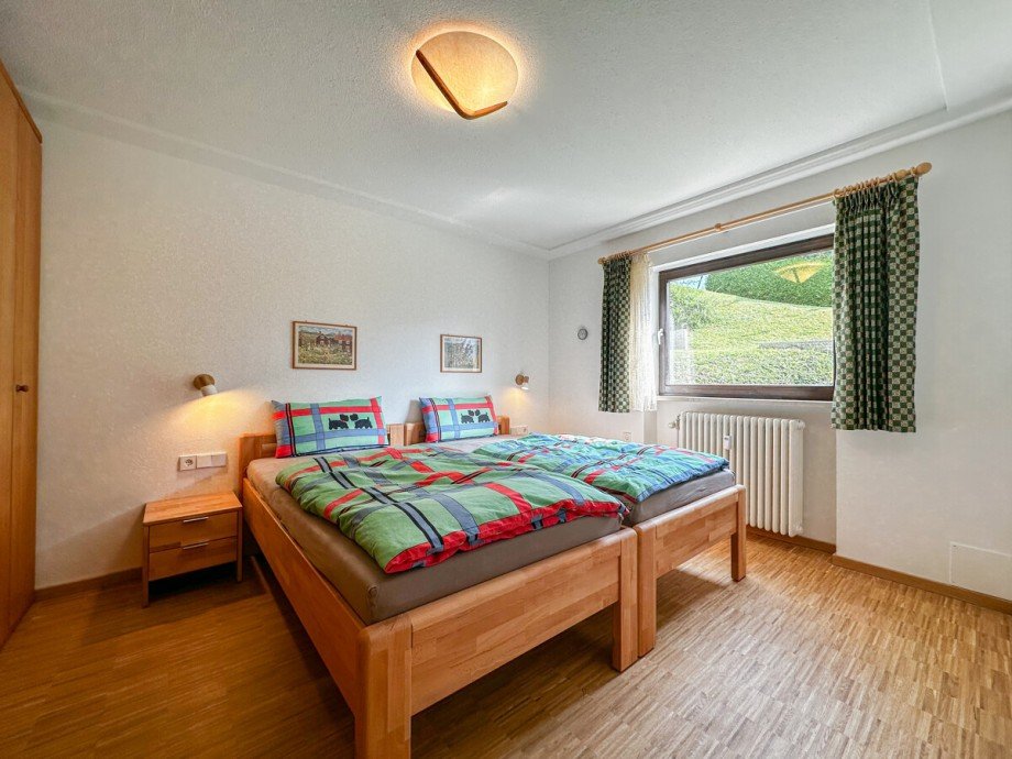 Schlafzimmer Erdgeschosswohnung Oberstaufen / Steibis
