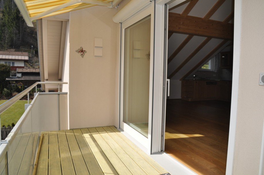 Balkon Dachgeschosswohnung Oberstaufen