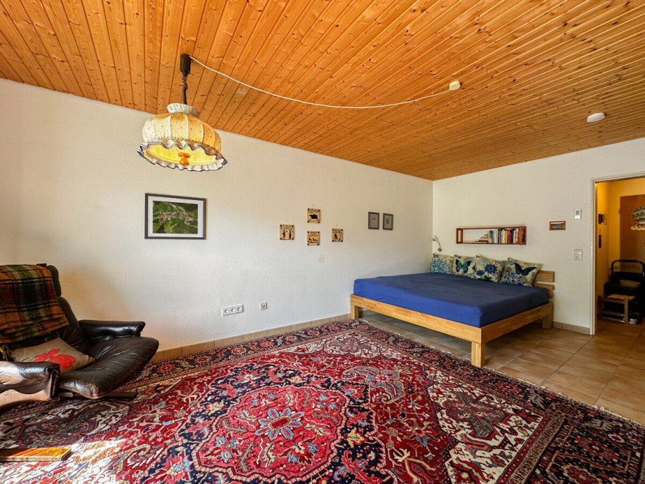 Schlaf und Wohnzimmer Erdgeschosswohnung Oberstaufen / Steibis