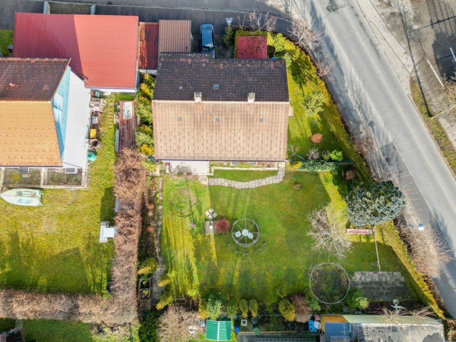 Vogelperspektive Einfamilienhaus Lindenberg im Allg�u