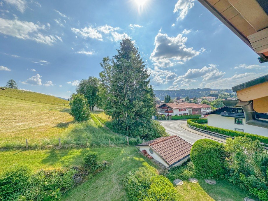 Aussicht von der K�che Dachgeschosswohnung Oberstaufen