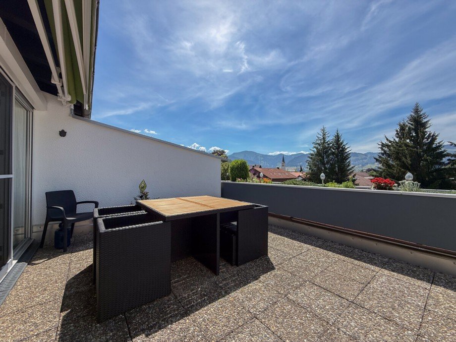 Terrasse Penthousewohnung Oberstaufen