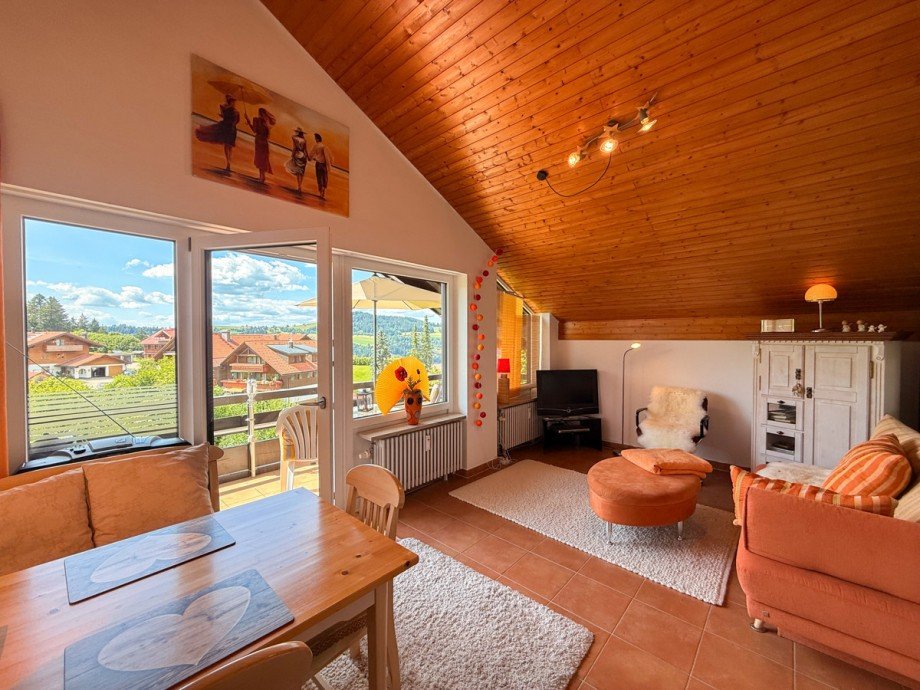 Wohn-Esszimmer Etagenwohnung Oberstaufen / Steibis