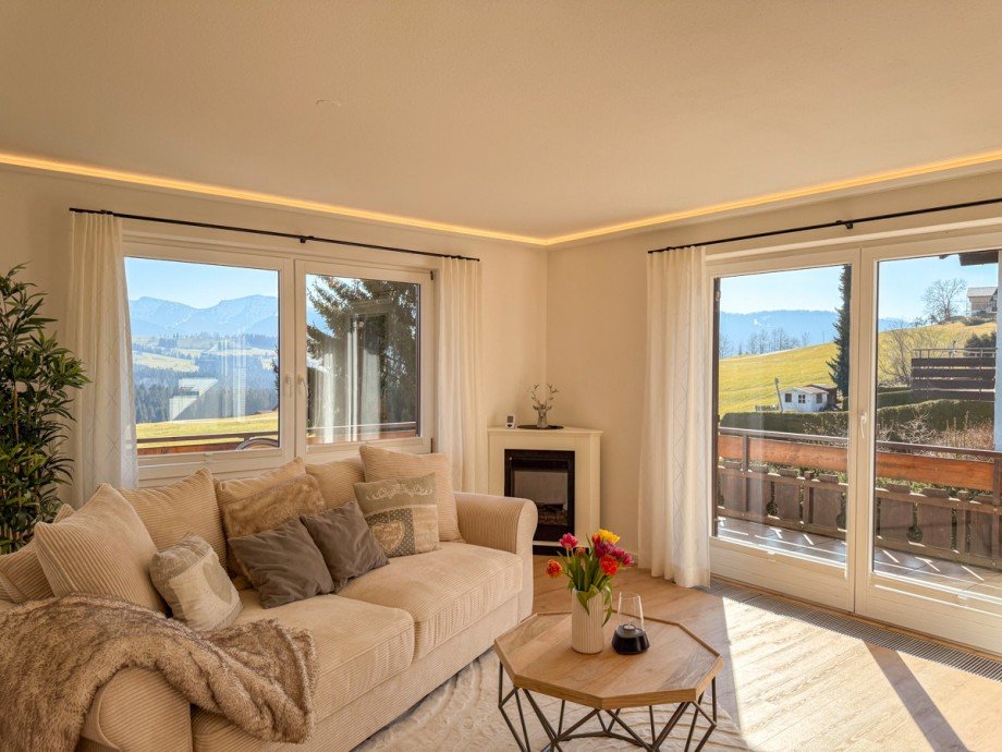 Wohnzimmer Maisonettewohnung Oberreute