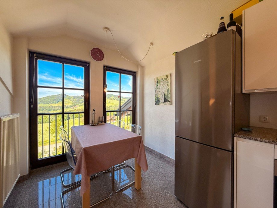 Essbereich Dachgeschosswohnung Oberstaufen-Steibis