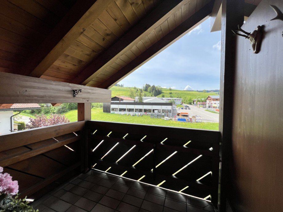Loggia nach Westen Dachgeschosswohnung Oberstaufen