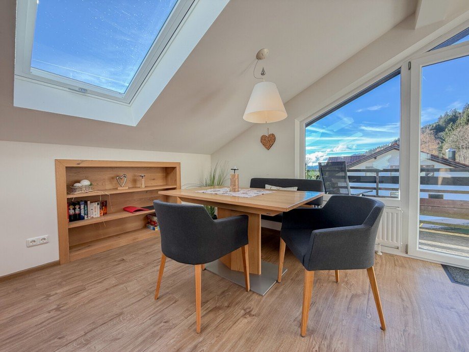 Essbereich Dachgeschosswohnung Oberstaufen / Wiedemannsdorf