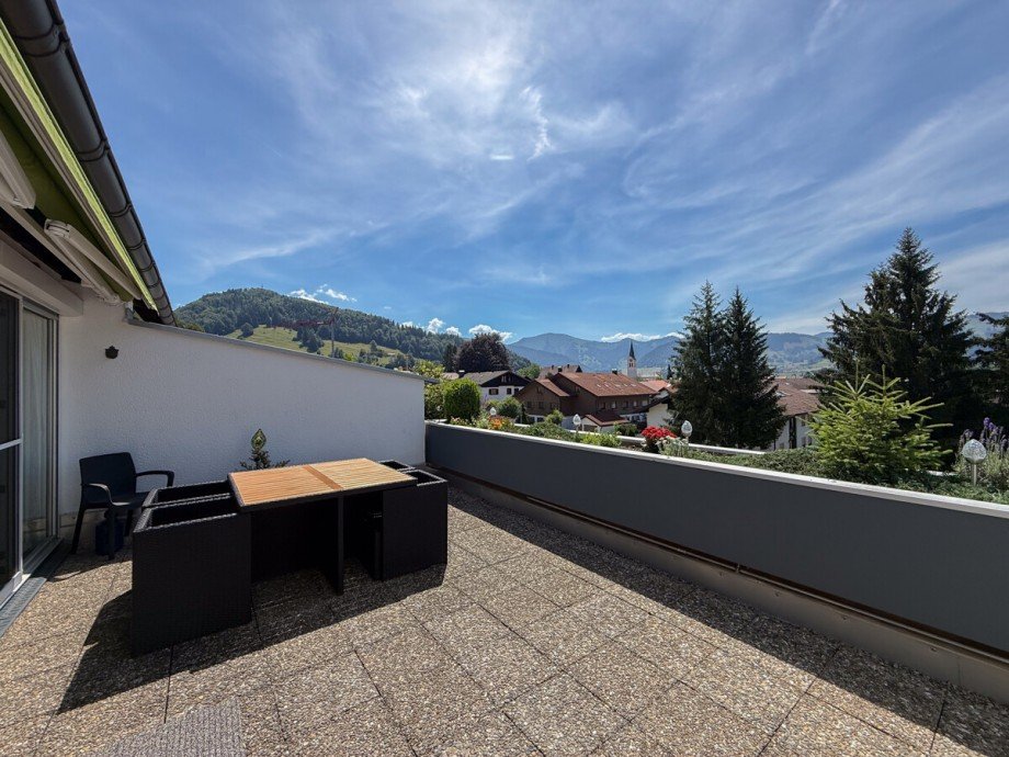 Terrasse Penthousewohnung Oberstaufen