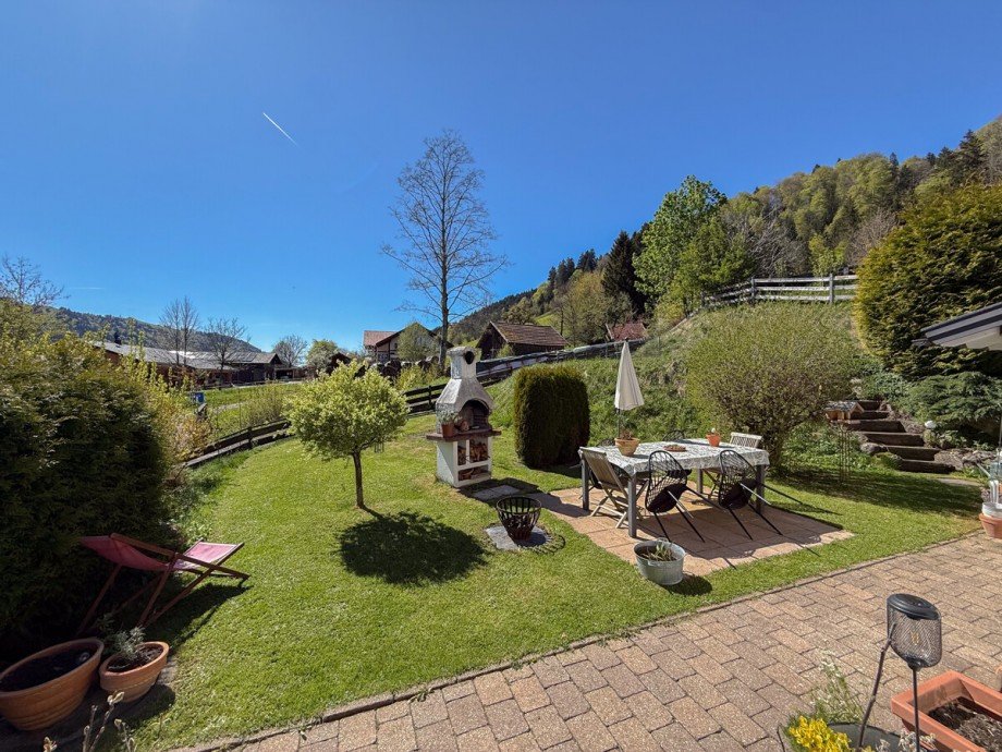 Garten Doppelhaush�lfte Oberstaufen / Wiedemannsdorf