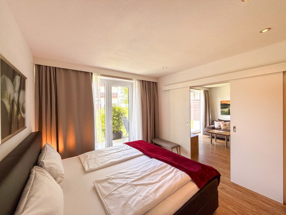 Schlafzimmer Erdgeschosswohnung Oberstaufen / Kalzhofen