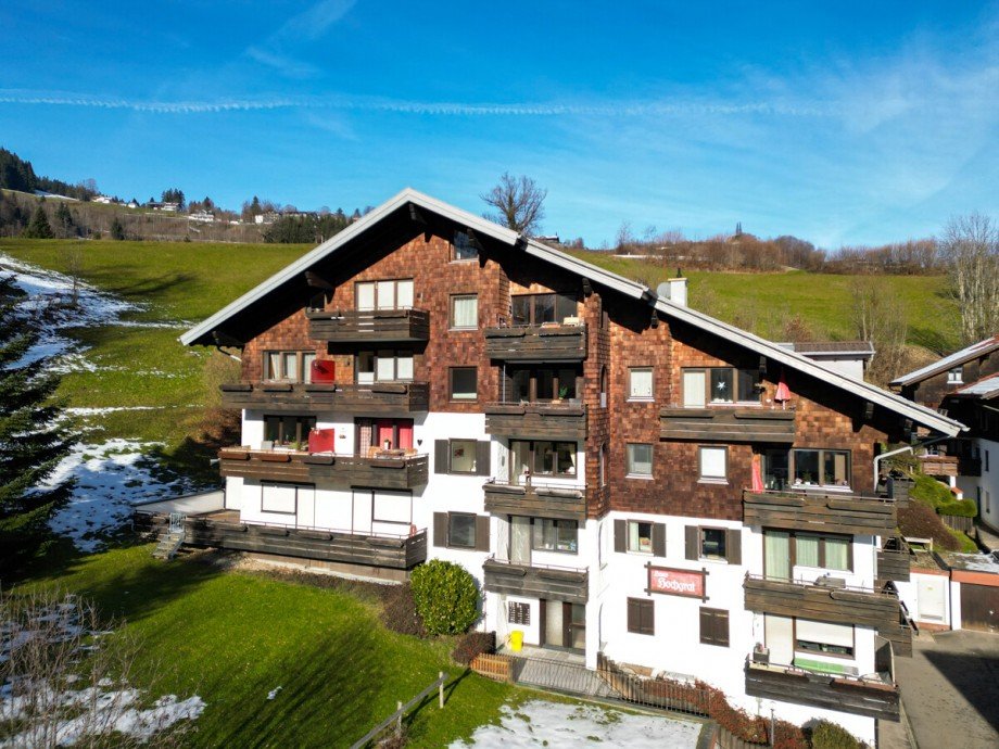 Hausansicht Etagenwohnung Oberstaufen / Wei�ach