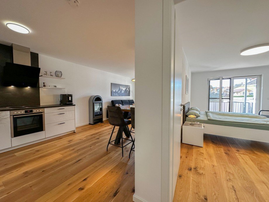 Wohnzimmer / Schlafzimmer Etagenwohnung Wertach