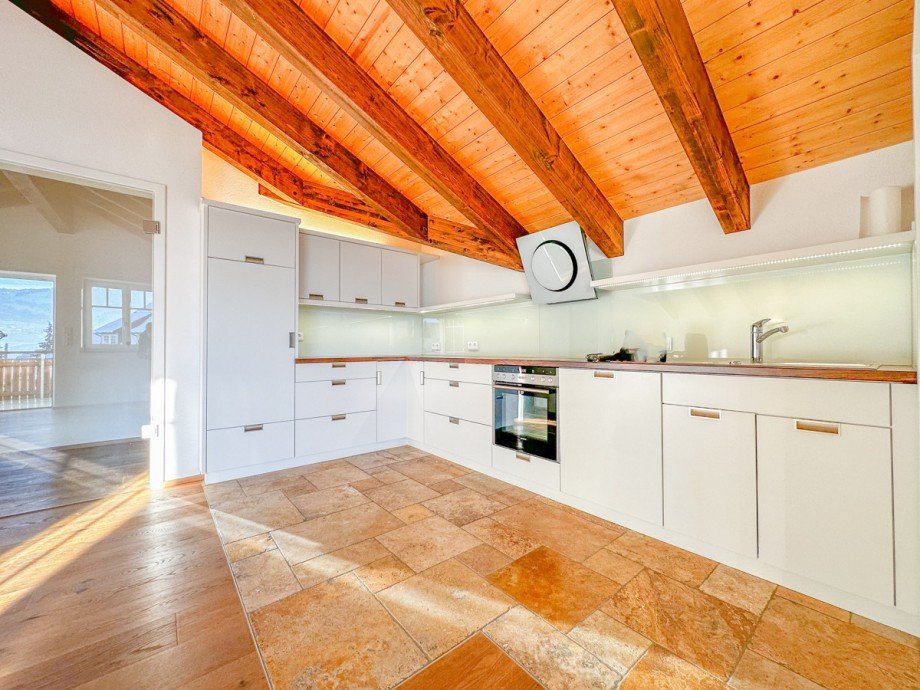 Einbauk�che Dachgeschosswohnung Oberstaufen