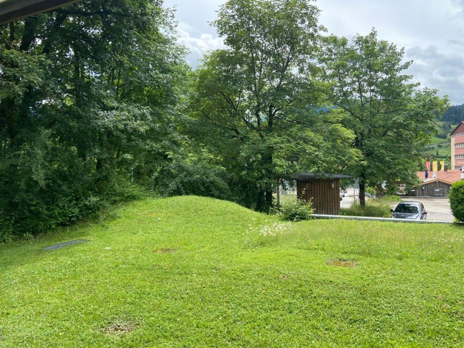 Garten vor der Terrasse Erdgeschosswohnung Oberstaufen - Weissach