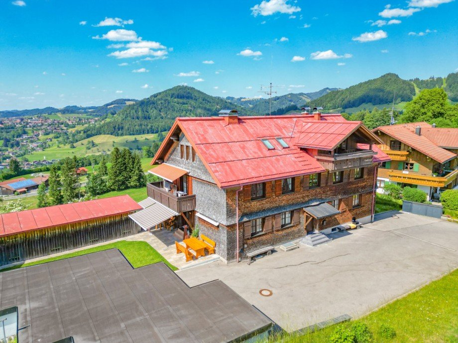 Hausansicht Erdgeschosswohnung Oberstaufen / Steibis