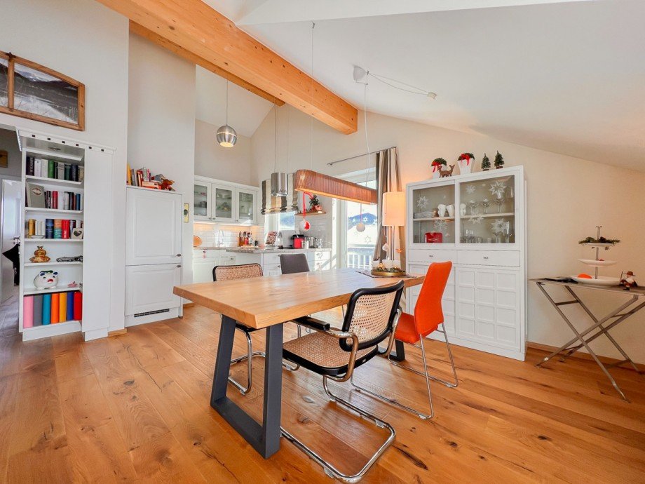 Essbereich Dachgeschosswohnung Oberstaufen / Kalzhofen