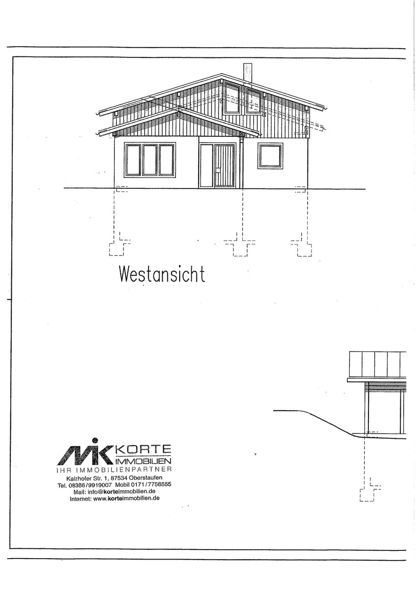 Westansicht Einfamilienhaus Oberreute