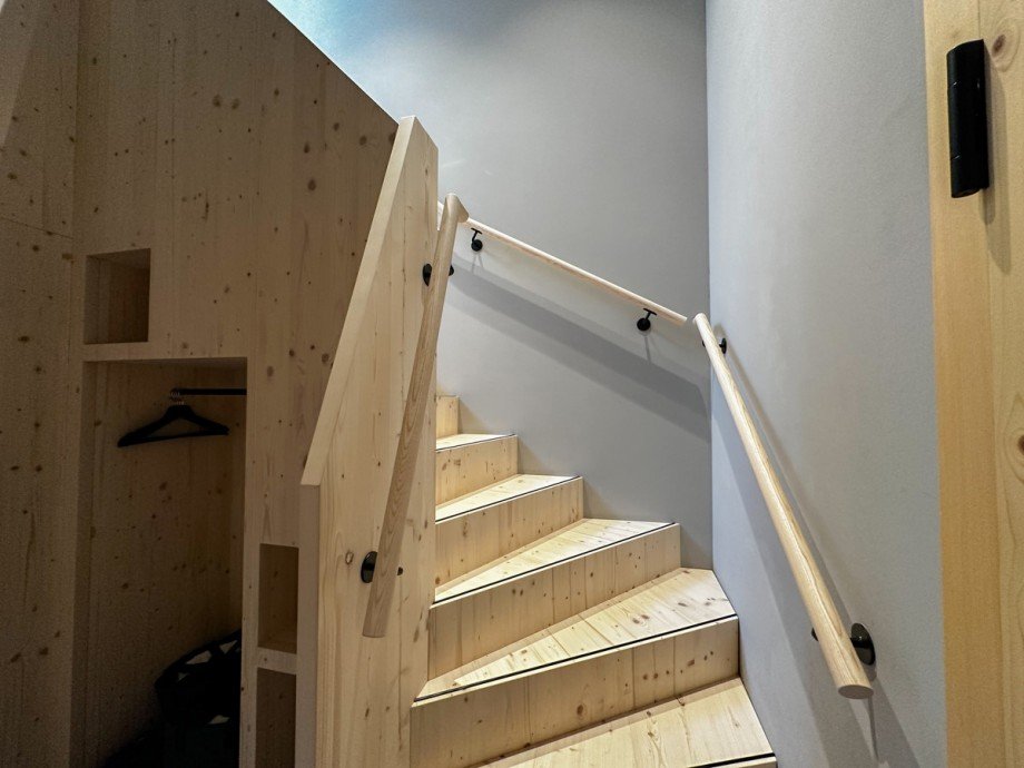 Aufgang in das OG Maisonettewohnung Schruns