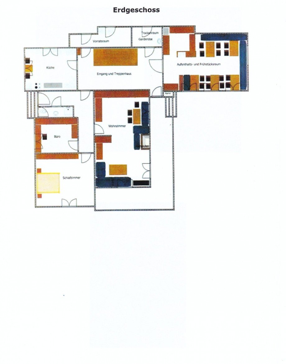 Grundriss EG Mehrfamilienhaus Oberstdorf / Tiefenbach bei Oberstdorf