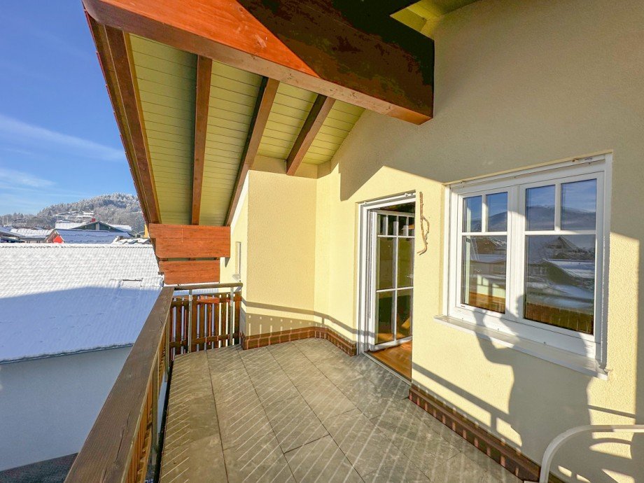 S�d-West Balkon Dachgeschosswohnung Oberstaufen