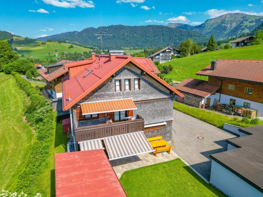 Hausansicht Erdgeschosswohnung Oberstaufen / Steibis