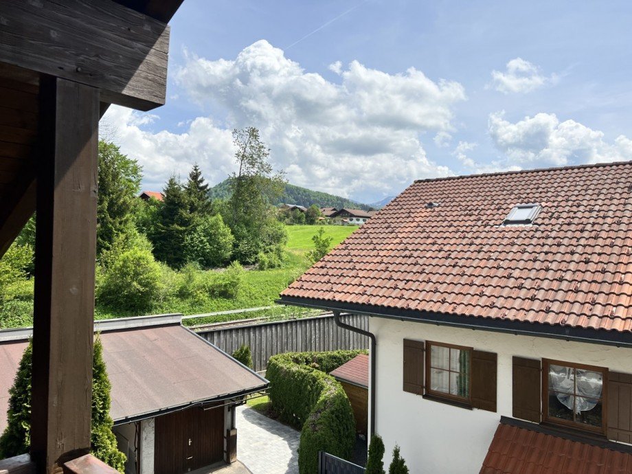 Ausblich vom S�dbalkon Dachgeschosswohnung Oberstaufen