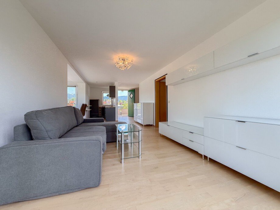 Wohnzimmer Etagenwohnung Oberstaufen