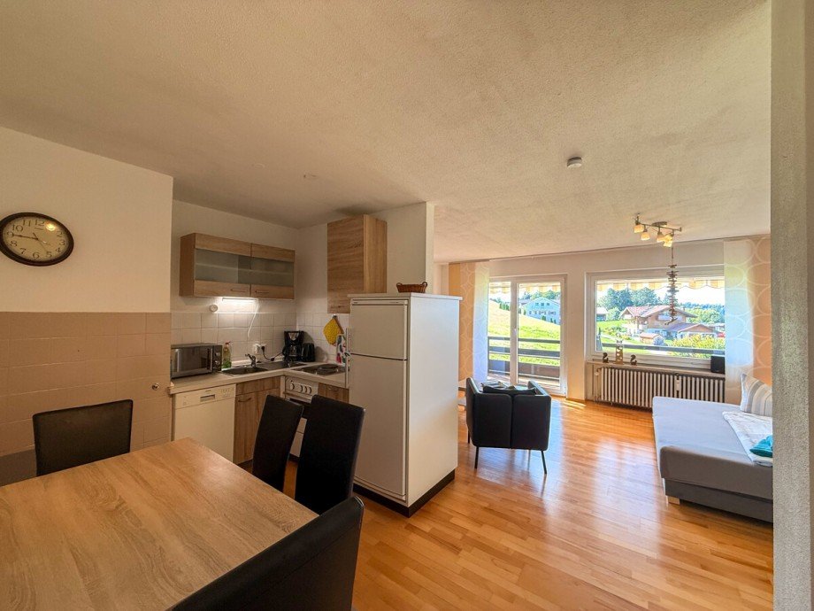 Wohn-Ess-Koch-Bereich Etagenwohnung Oberstaufen / Steibis