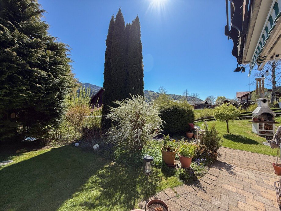 Garten Doppelhaush�lfte Oberstaufen / Wiedemannsdorf