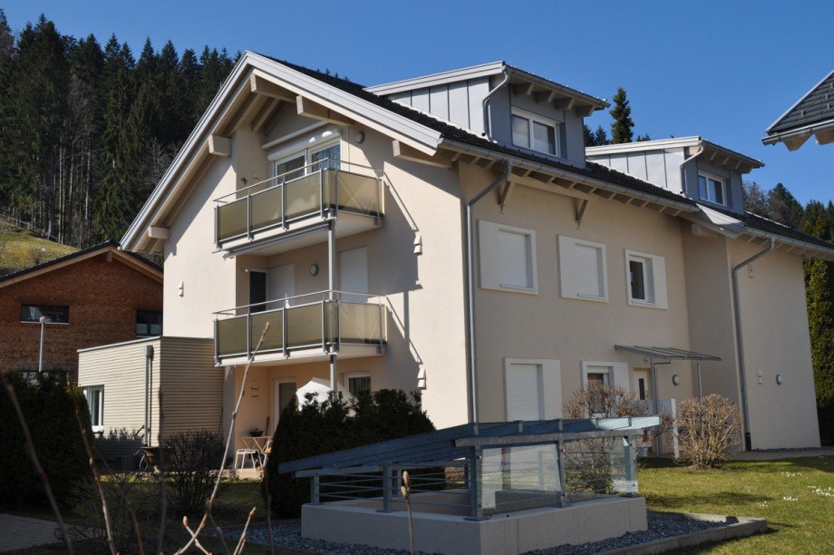 S�d Ost Ansicht Dachgeschosswohnung Oberstaufen