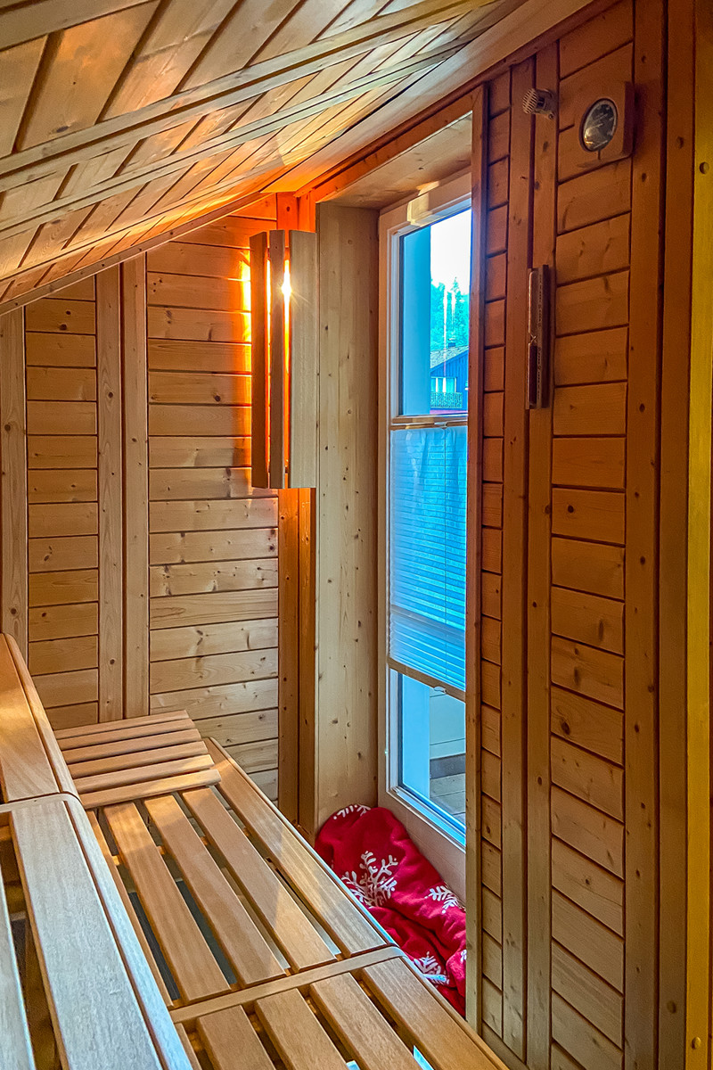 Sauna mit Ausblick Einfamilienhaus Oberstaufen