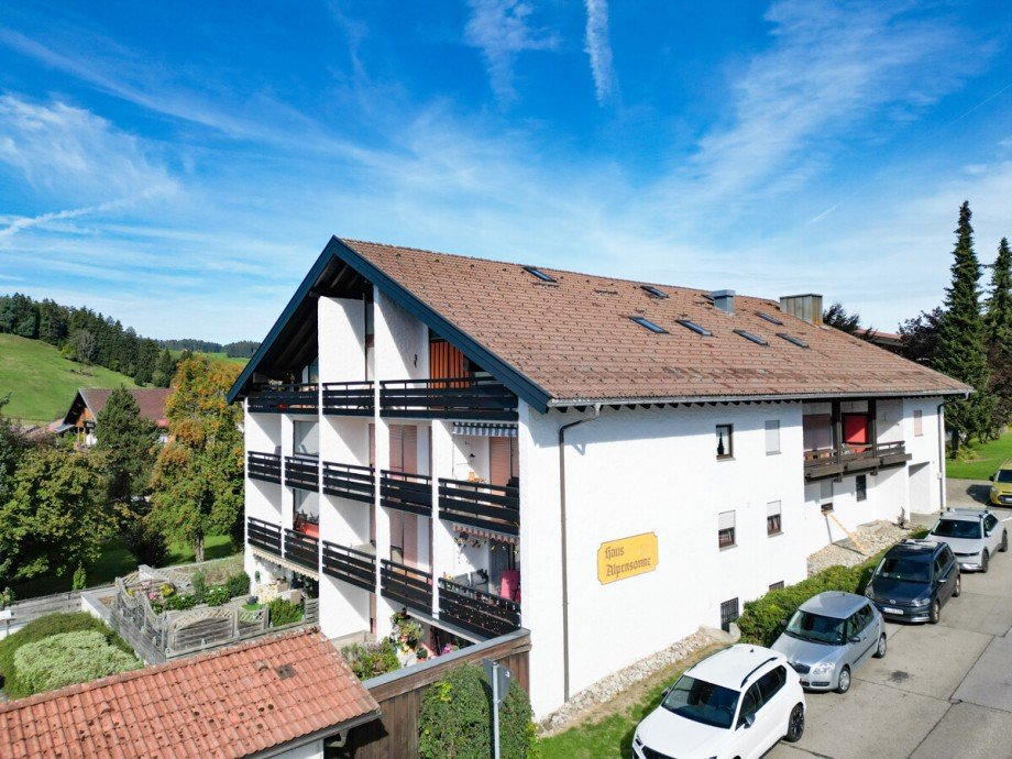 Hausansicht Etagenwohnung Oberstaufen