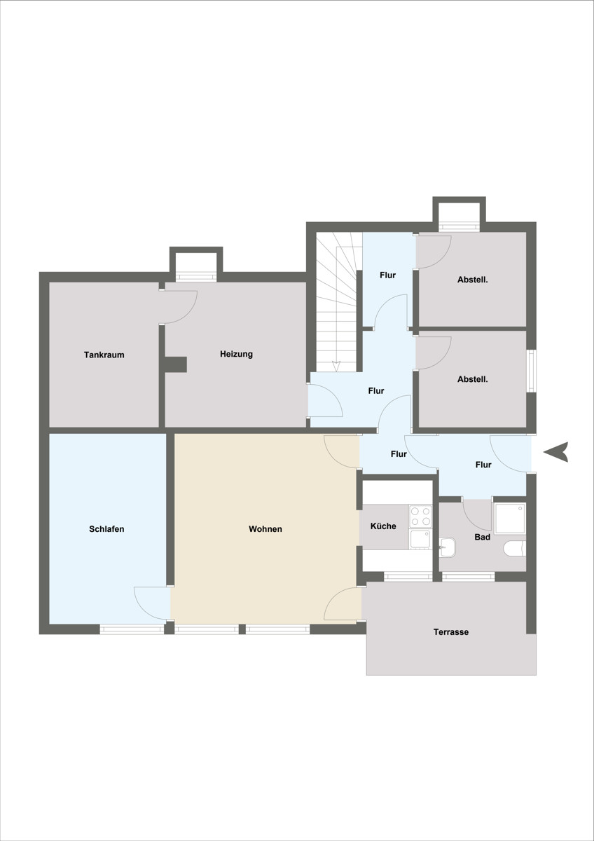 Untergeschoss Einfamilienhaus Scheidegg / Lindenau
