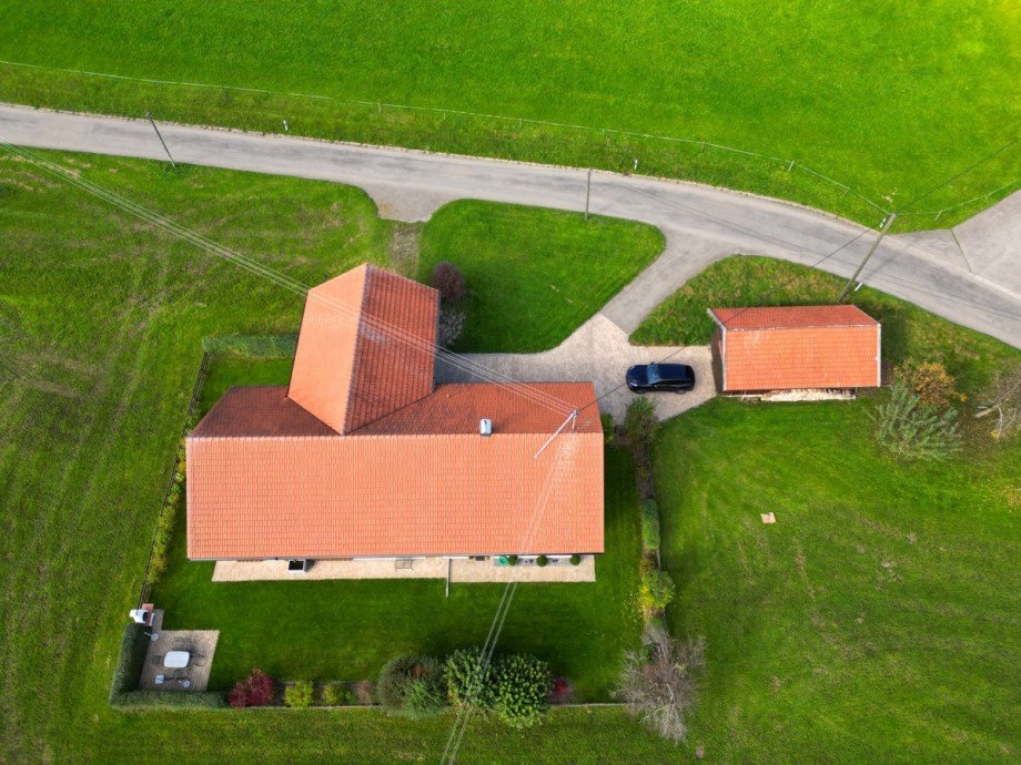 Vogelperspektive Bauernhaus Maierh�fen
