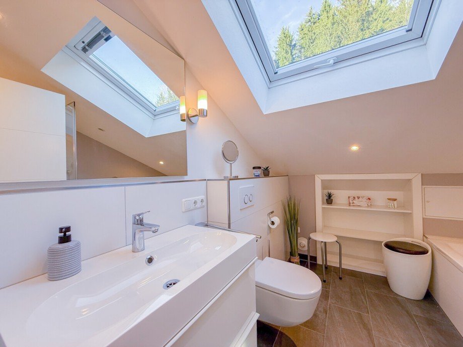 Badezimmer Dachgeschosswohnung Oberstaufen / Wiedemannsdorf