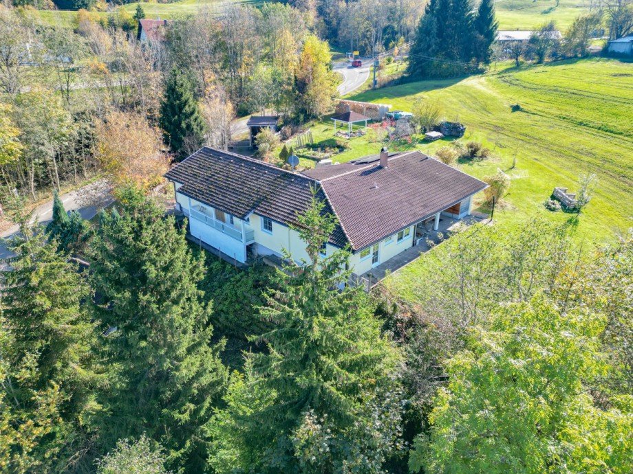 Vogelperspektive Bungalow Oberreute / Hinterschweinh�f