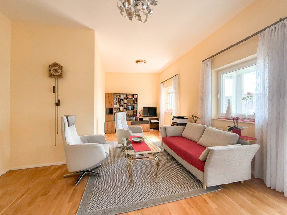 Wohnzimmer Dachgeschosswohnung Lindenberg im Allg�u