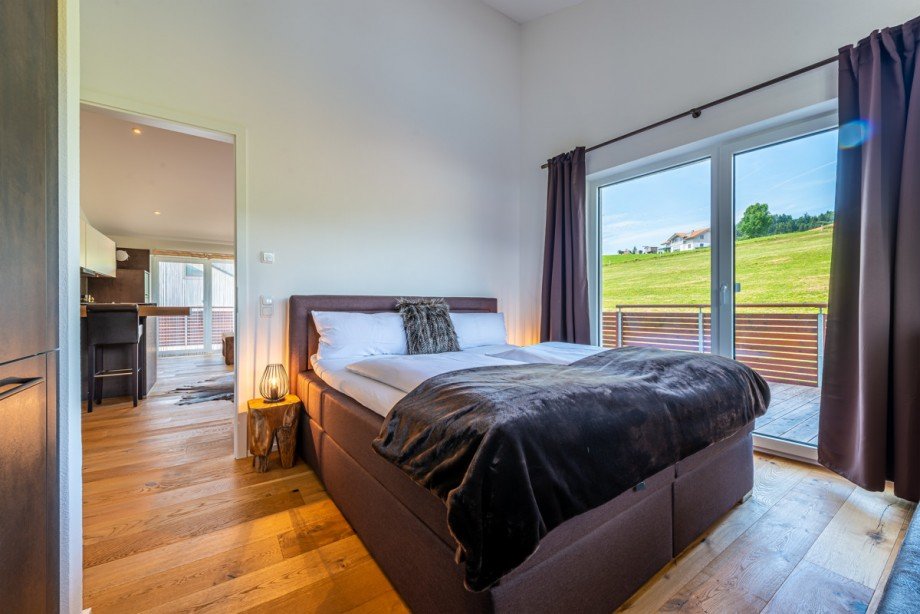 Schlafzimmer Dachgeschosswohnung Oberstaufen / Kalzhofen