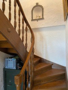 Treppe EG. ins OG. Ein Haus in Top Lage 
in Immenstadt im Allg�u 
mit unverbaubarem Blick in die Berge!