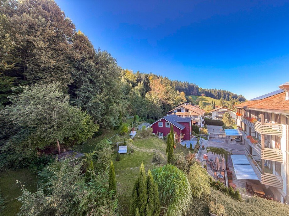 Aussicht Balkon Etagenwohnung Oberstaufen