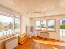 Wohnzimmer Kleines Einfamilienhaus 
 mit PANORAMA - BERGBLICK in 
 Oberreute im Allg�u