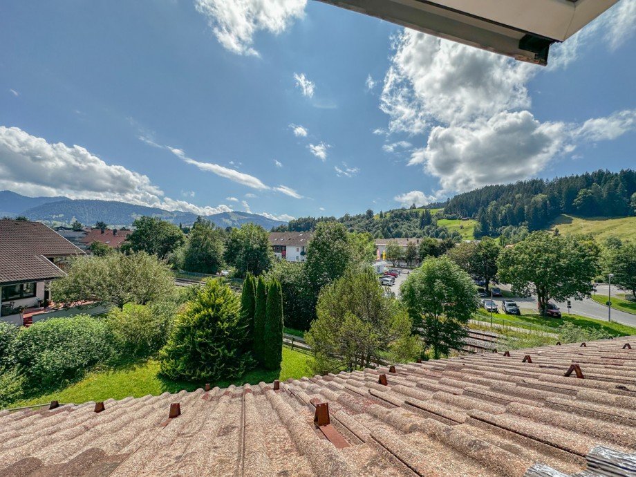 Blick Richtung Oberstaufen Dachgeschosswohnung Oberstaufen
