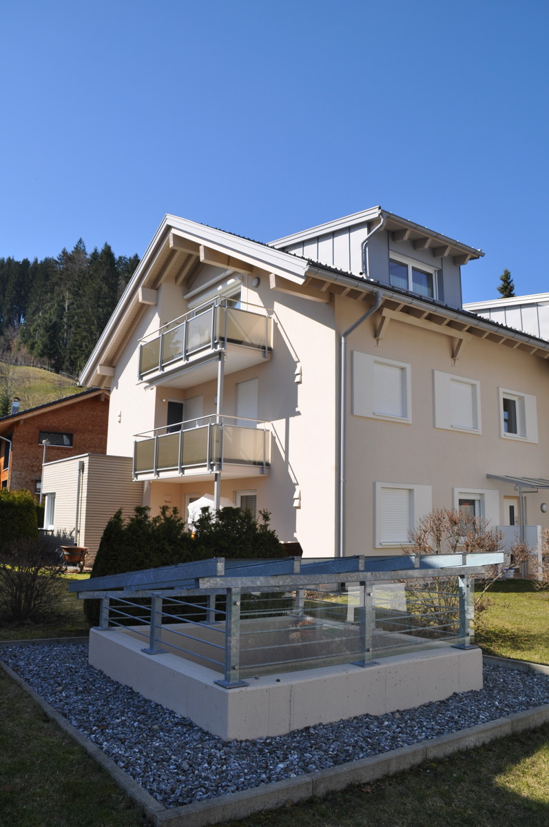 Ostansicht Dachgeschosswohnung Oberstaufen